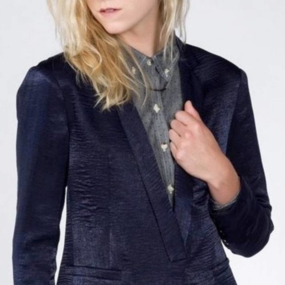 NEW Capulet x Revolve Notch Collar Blue Blazer - Picture 2 of 15